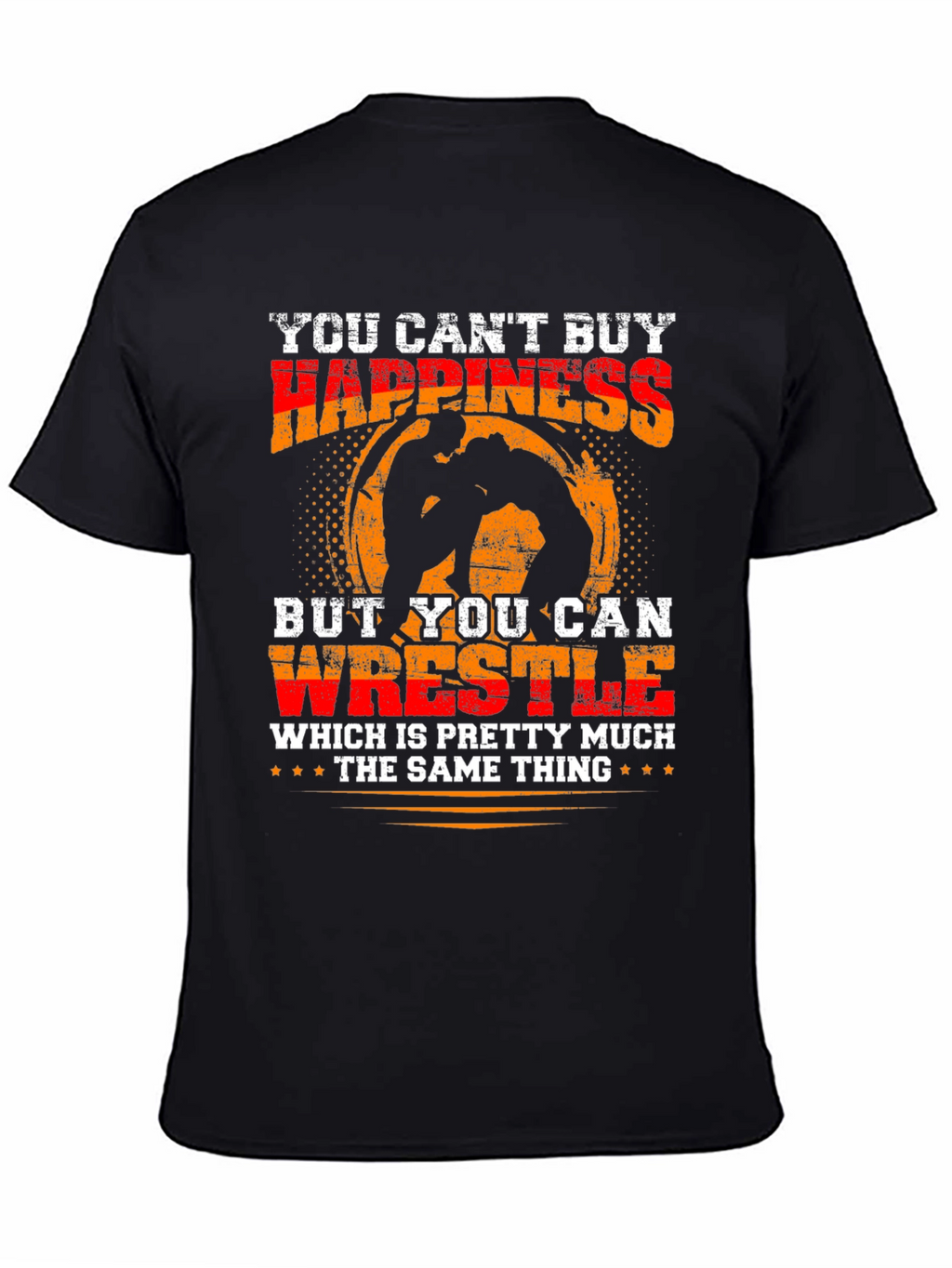 Wrestling Happiness Graphic T-Shirt