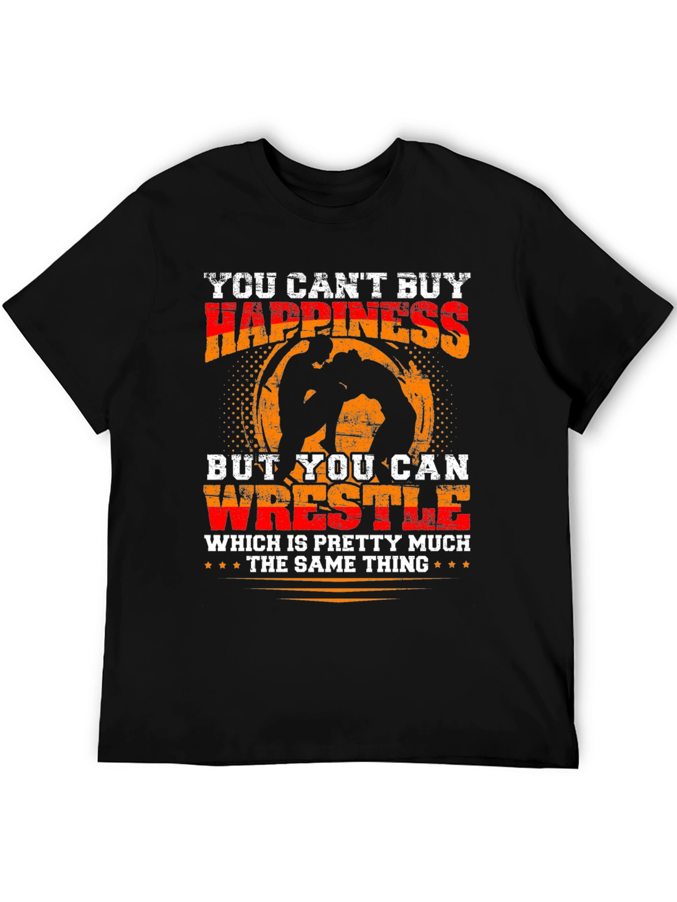 Wrestling Happiness Graphic T-Shirt