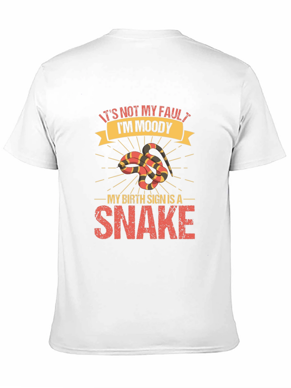 Moody Snake Zodiac T-Shirt - Unique Graphic Tee