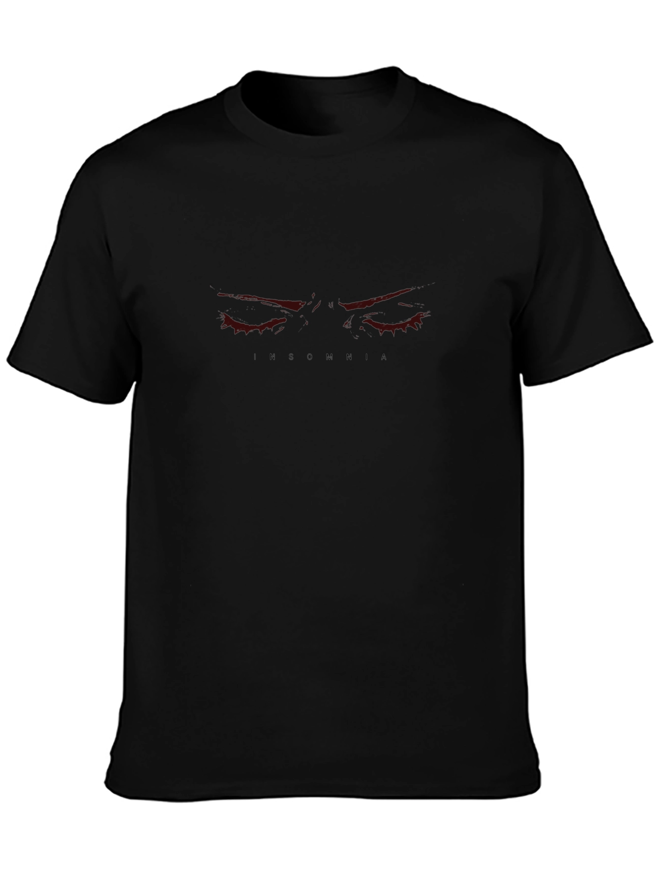 Insomnia Graphic Print Black T-Shirt