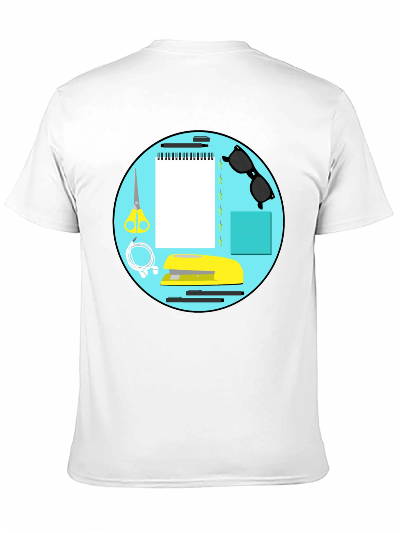 Stationery Circle Graphic Tee - Black