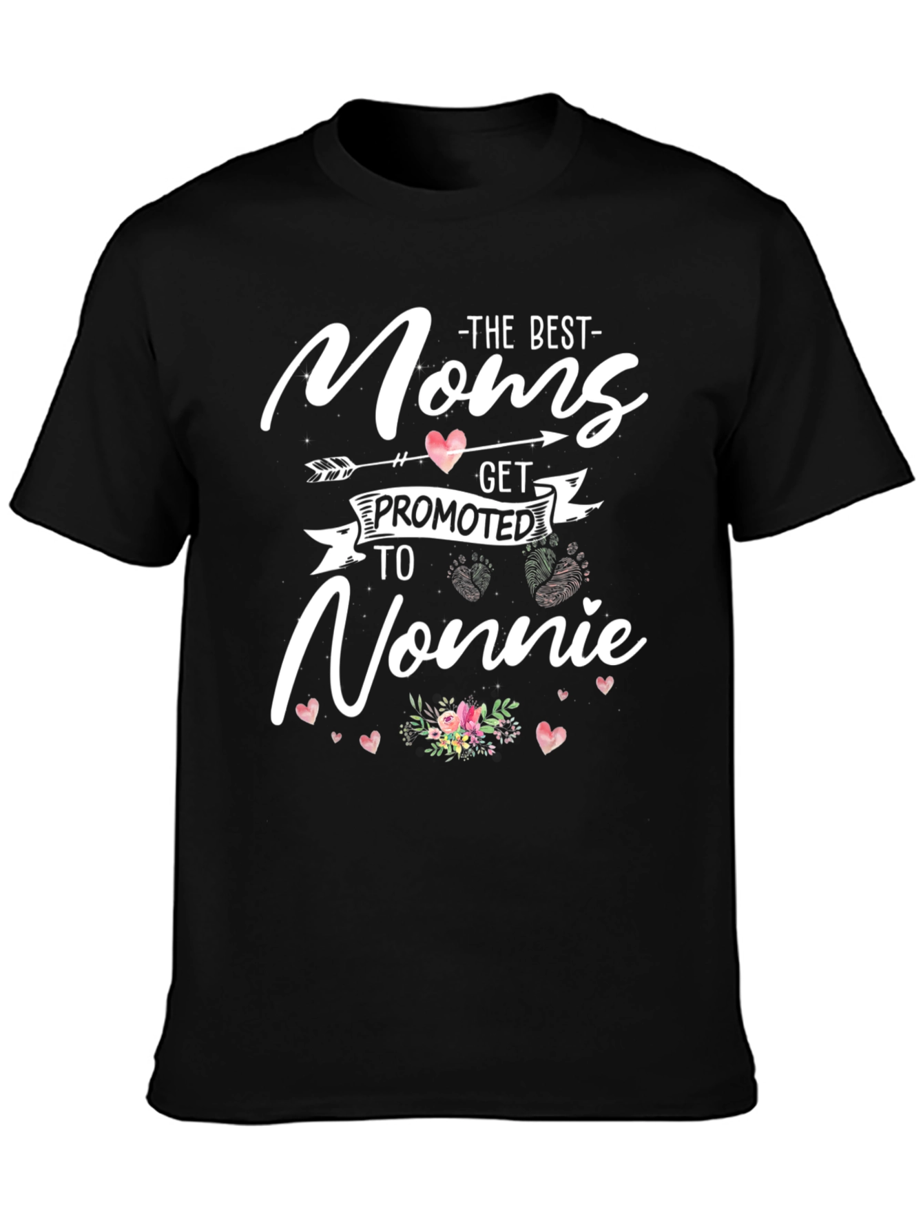 Moms Get Promoted to Nonnie Graphic T-Shirt