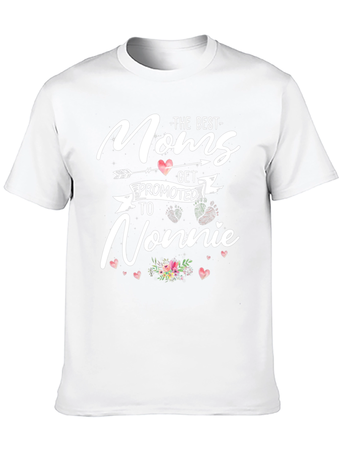 Moms Get Promoted to Nonnie Graphic T-Shirt