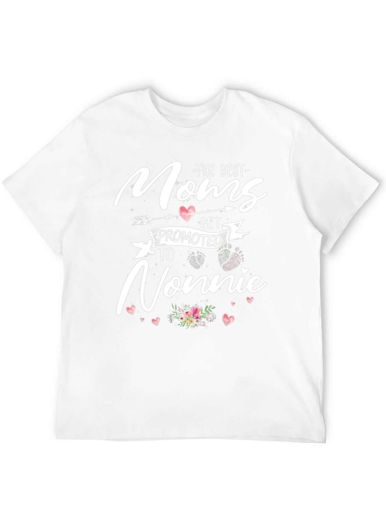 Moms Get Promoted to Nonnie Graphic T-Shirt