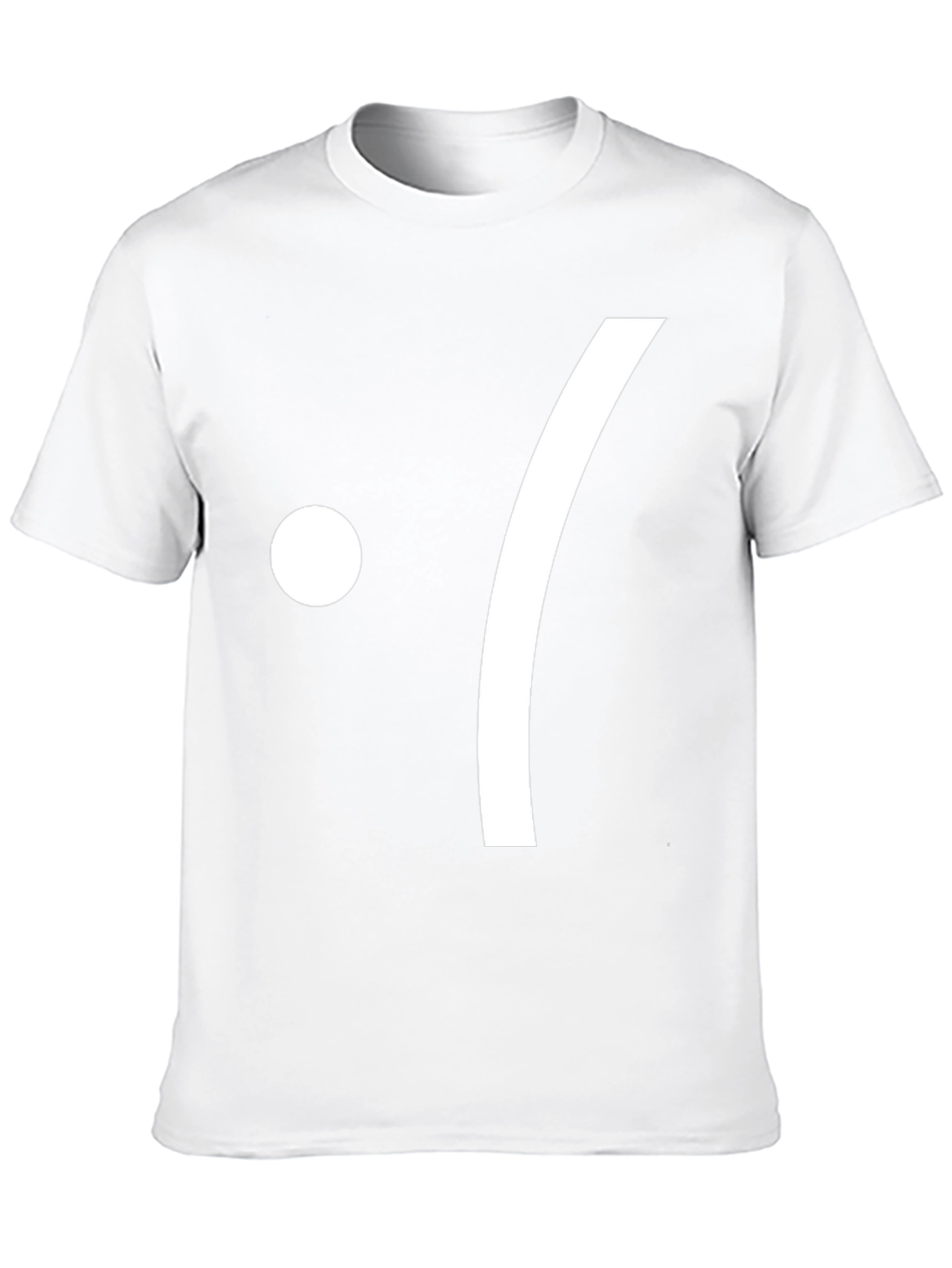 Minimalist Sad Face Black Tee