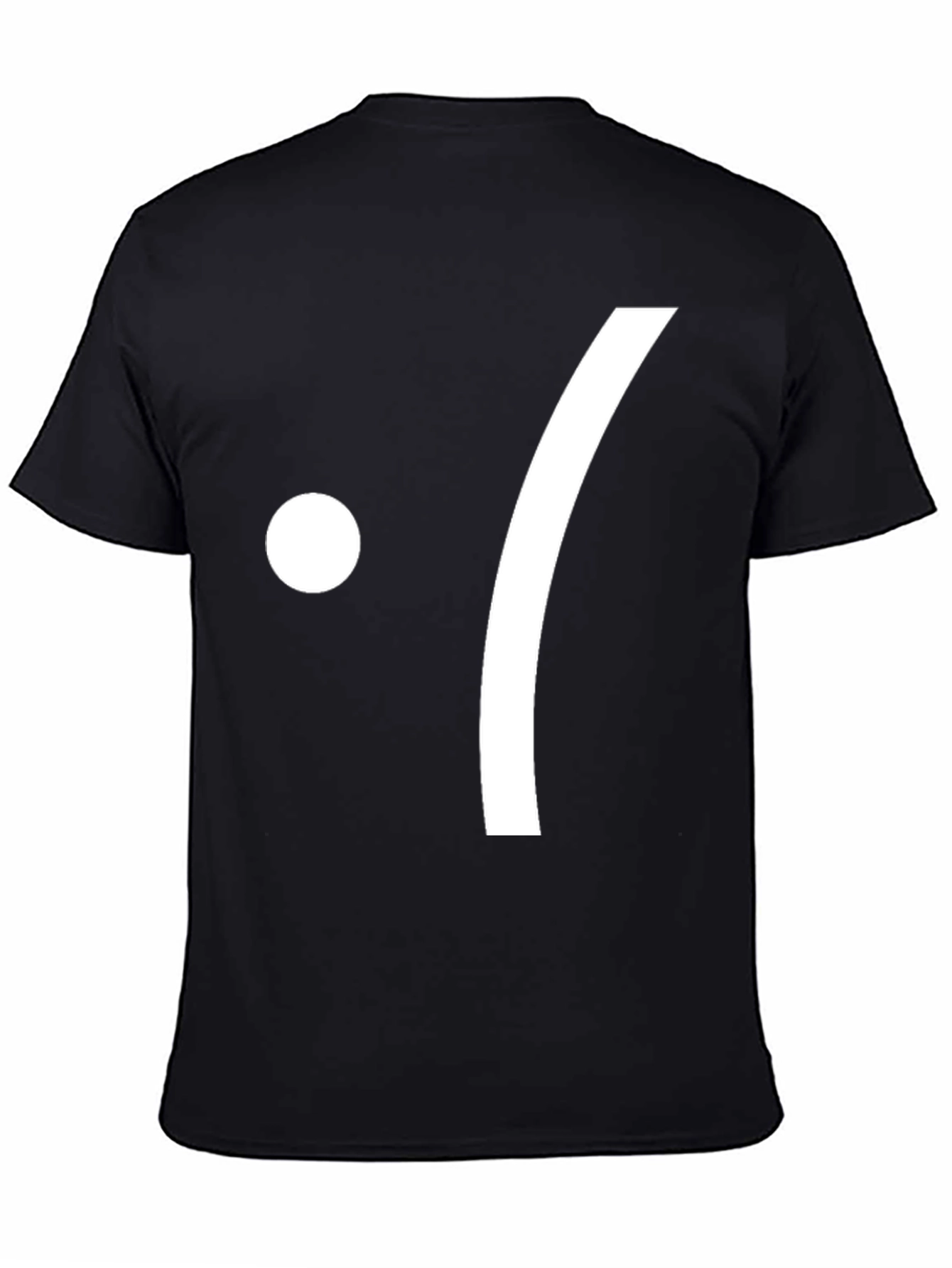 Minimalist Sad Face Black Tee