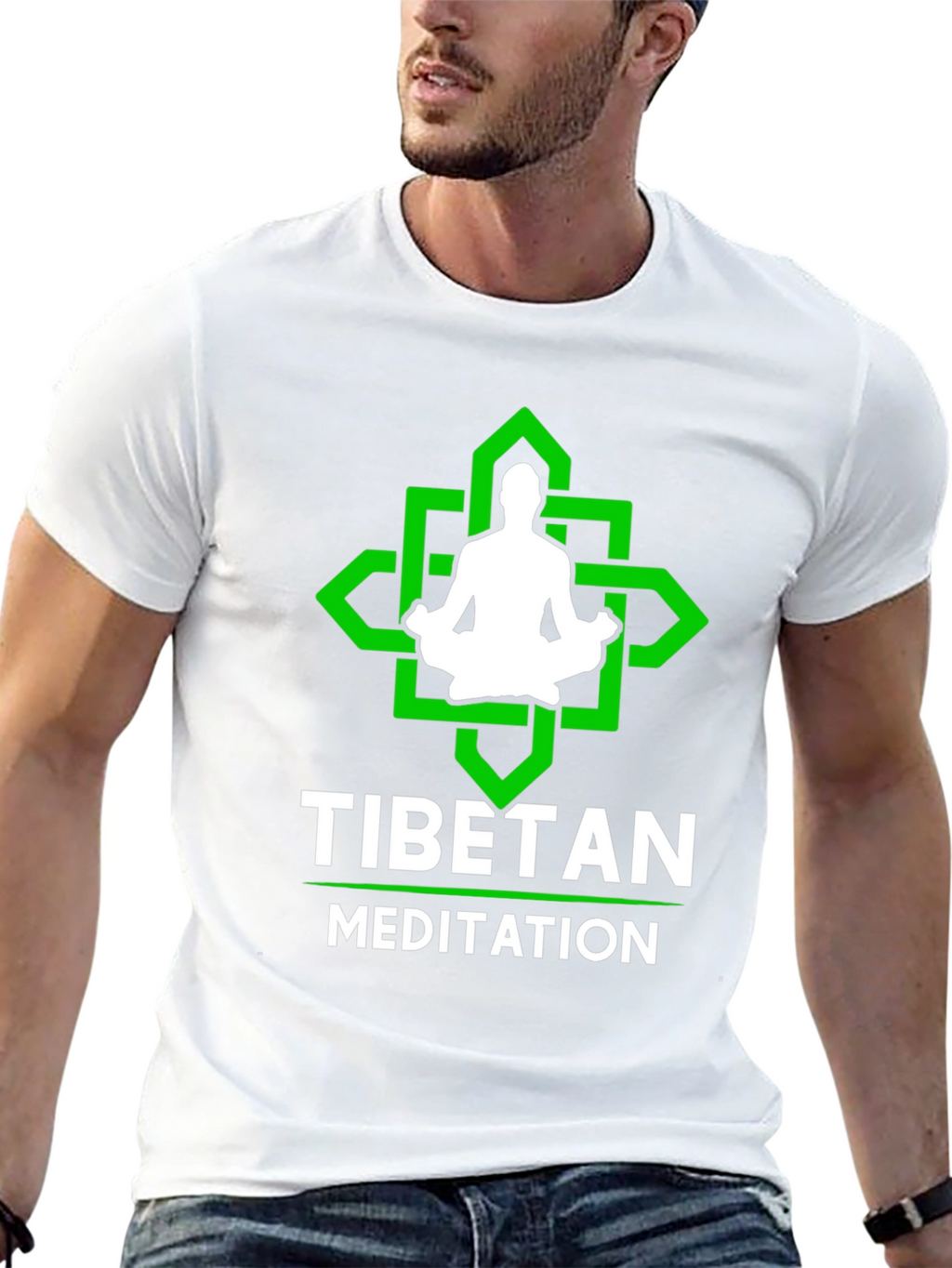 Tibetan Meditation T-Shirt: Relax & Find Inner Peace