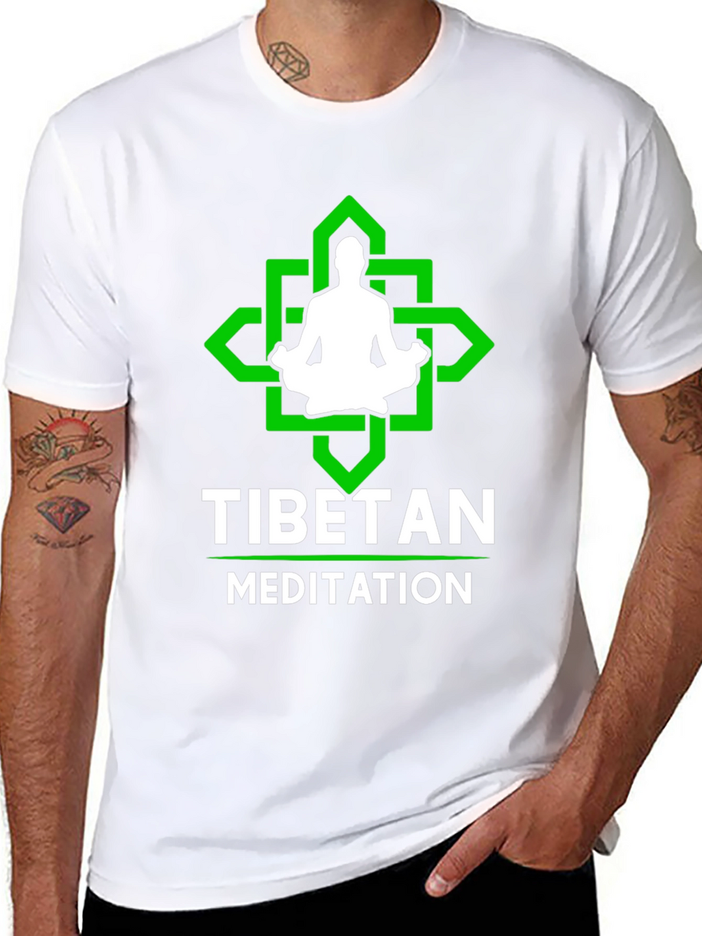 Tibetan Meditation T-Shirt: Relax & Find Inner Peace