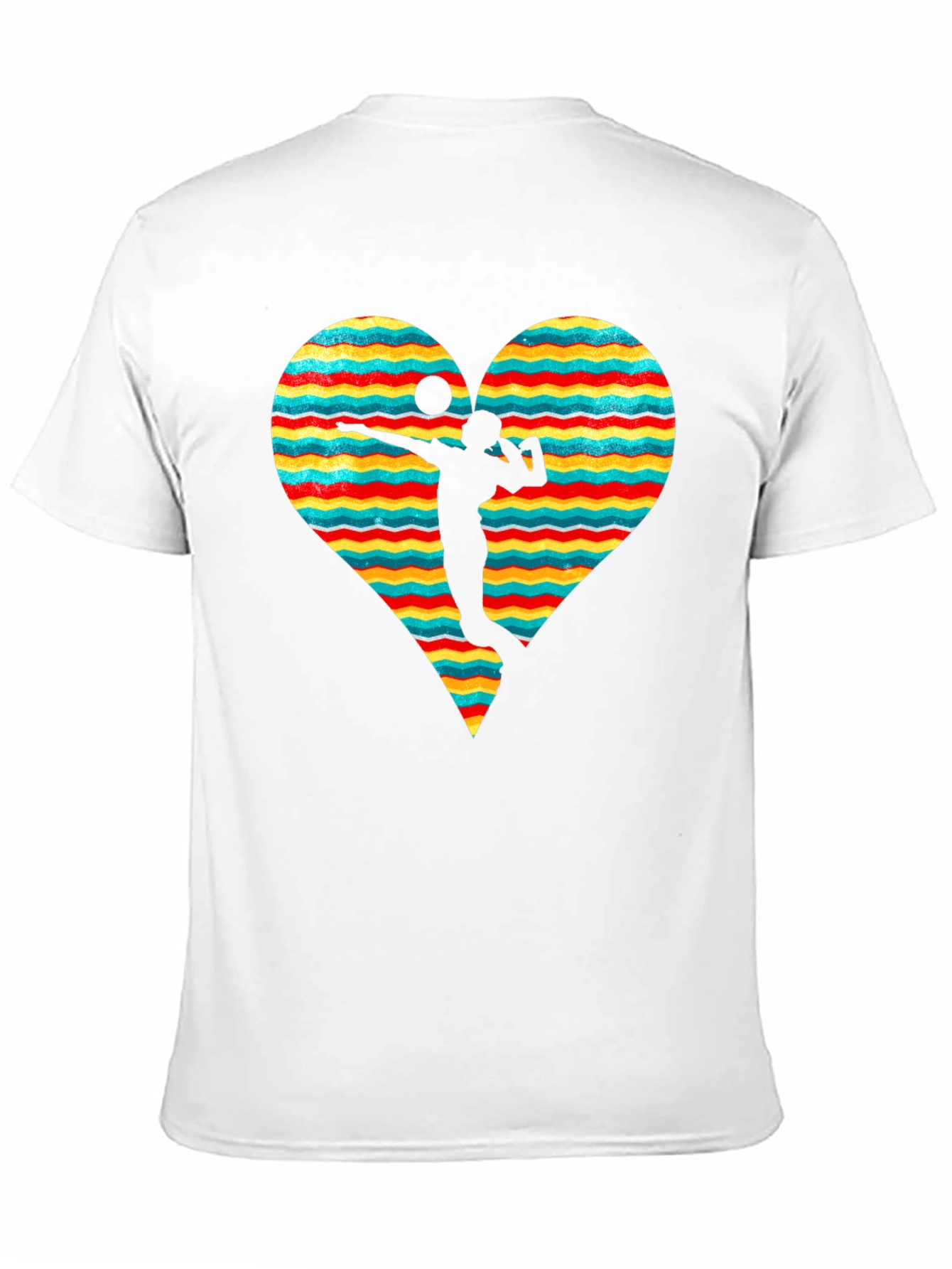 Volleyball Heart Graphic Tee - Stylish & Comfortable
