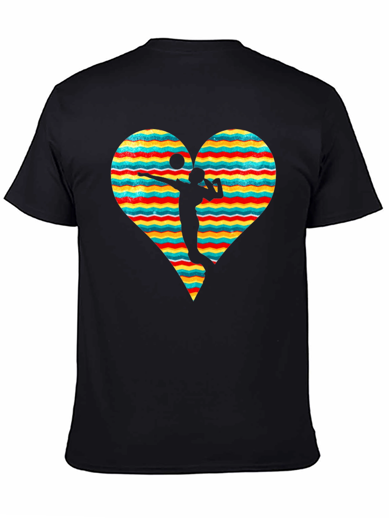 Volleyball Heart Graphic Tee - Stylish & Comfortable