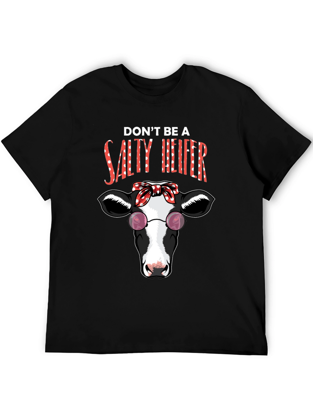 Salty Heifer T-Shirt - Funny Cow Graphic Tee