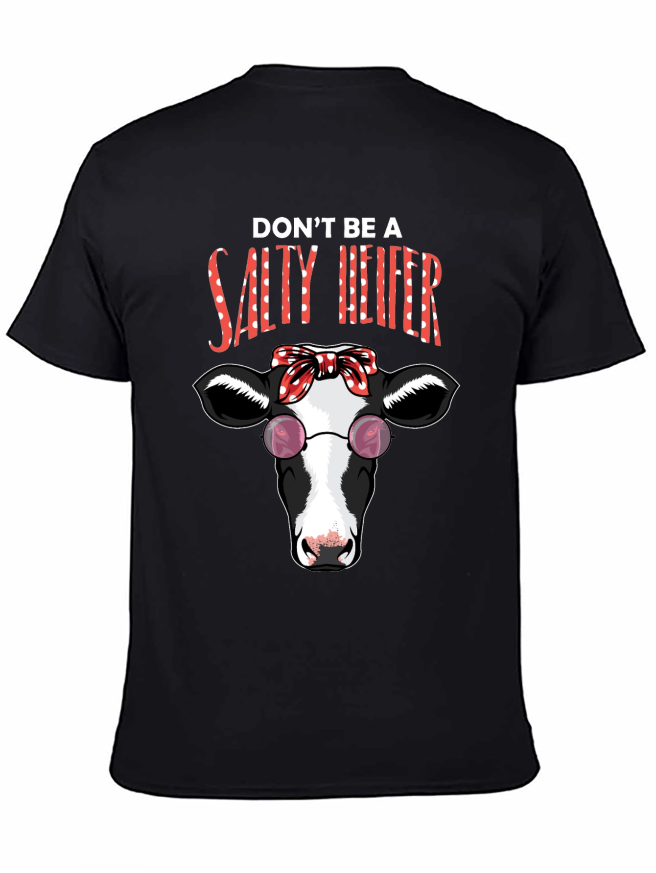 Salty Heifer T-Shirt - Funny Cow Graphic Tee