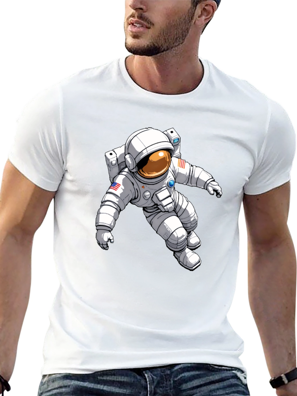 Astronaut Graphic Tee - Stylish Space Adventure