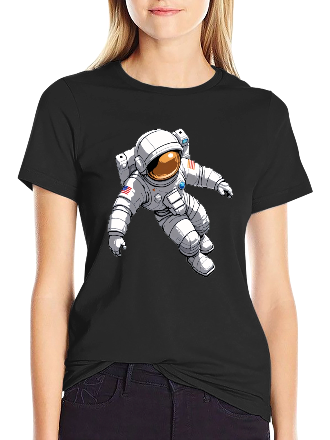 Astronaut Graphic Tee - Stylish Space Adventure