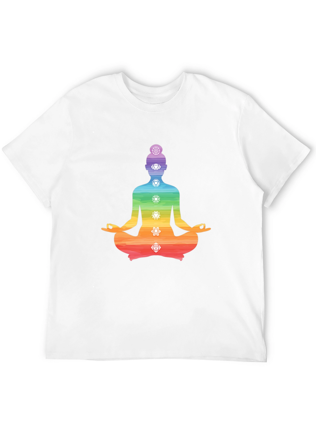 Chakra Meditation T-Shirt - Black Yoga Tee