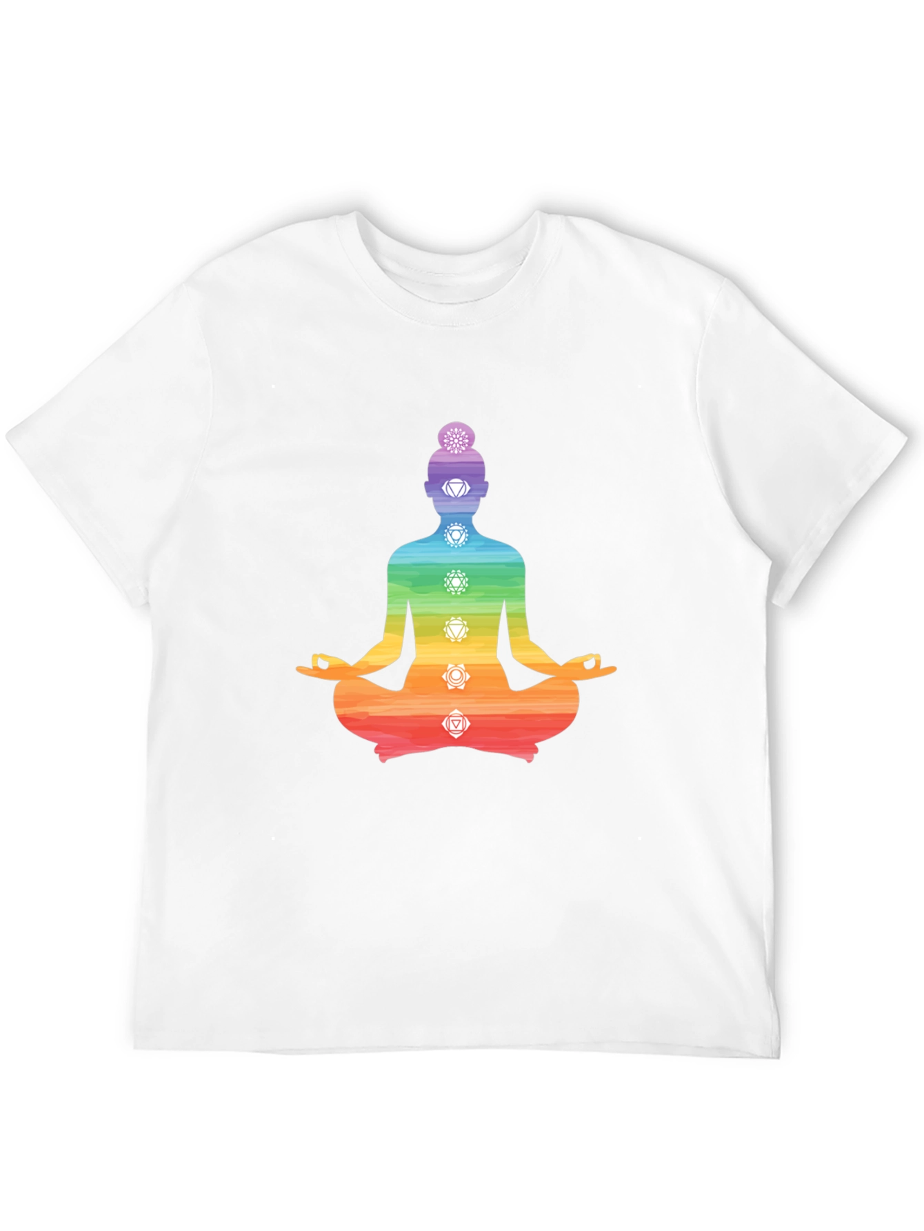 Chakra Meditation T-Shirt - Black Yoga Tee
