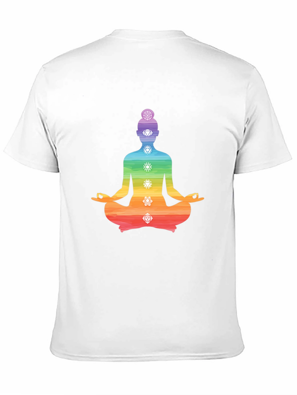 Chakra Meditation T-Shirt - Black Yoga Tee