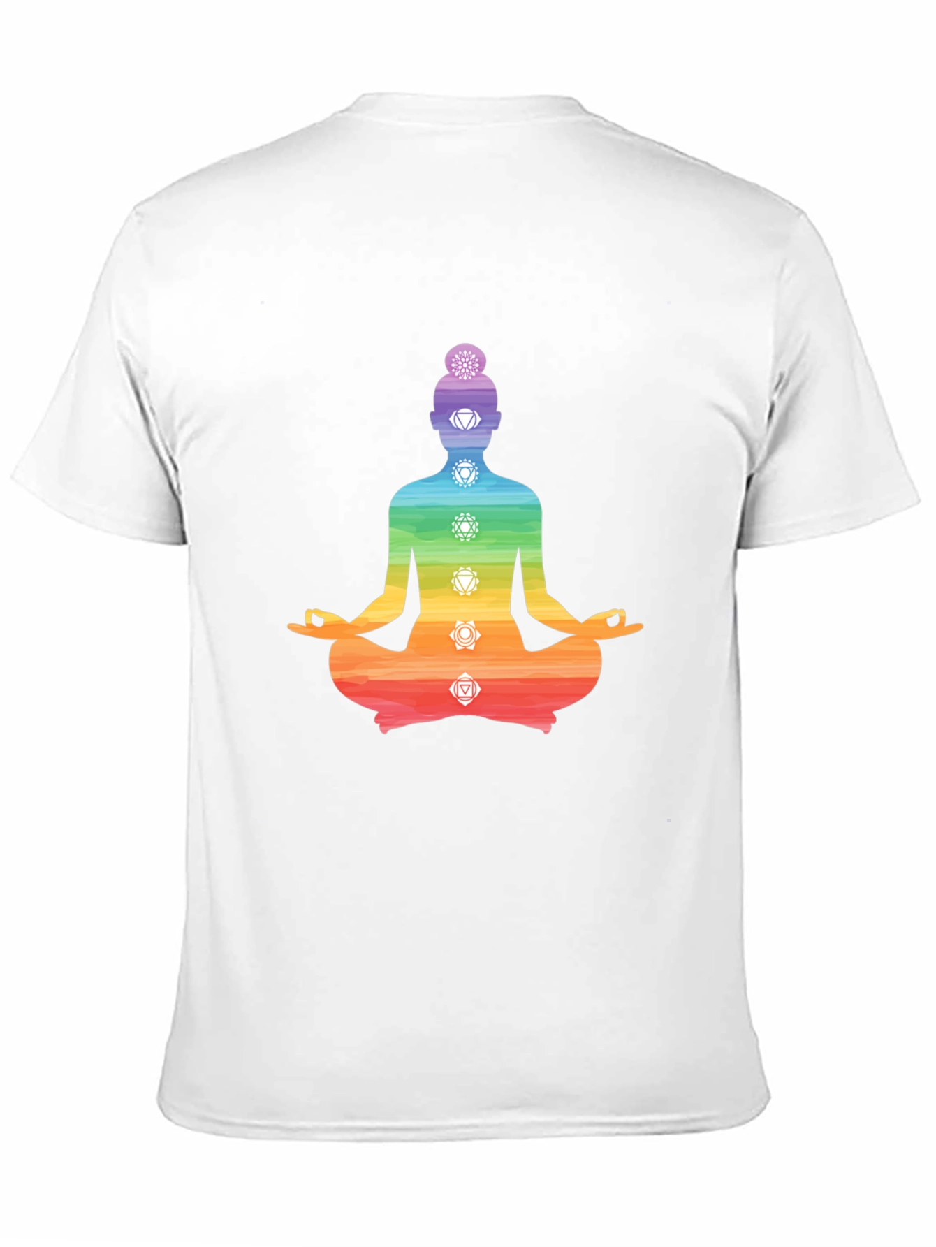 Chakra Meditation T-Shirt - Black Yoga Tee