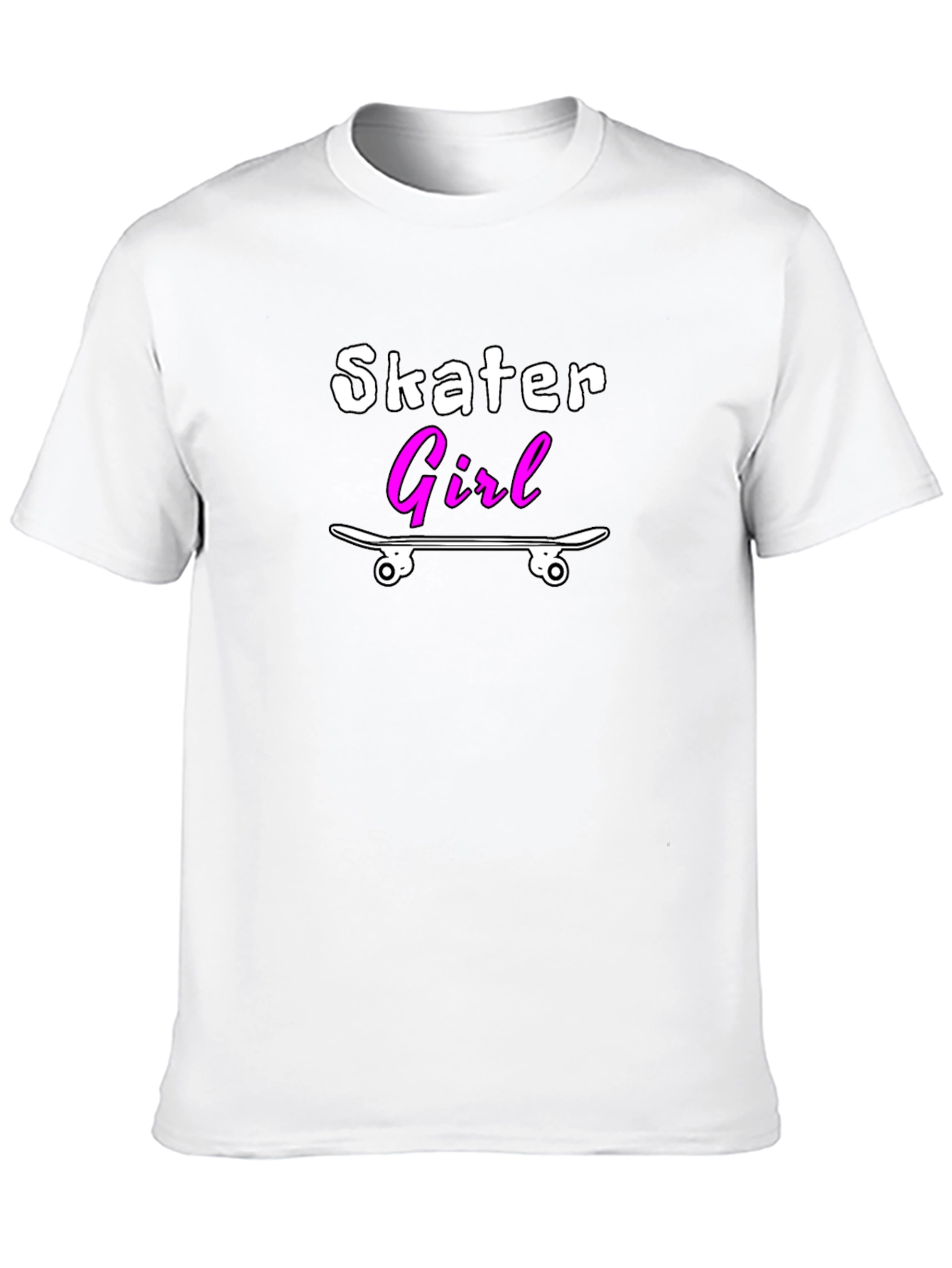 Skater Girl T-Shirt - Black Graphic Tee