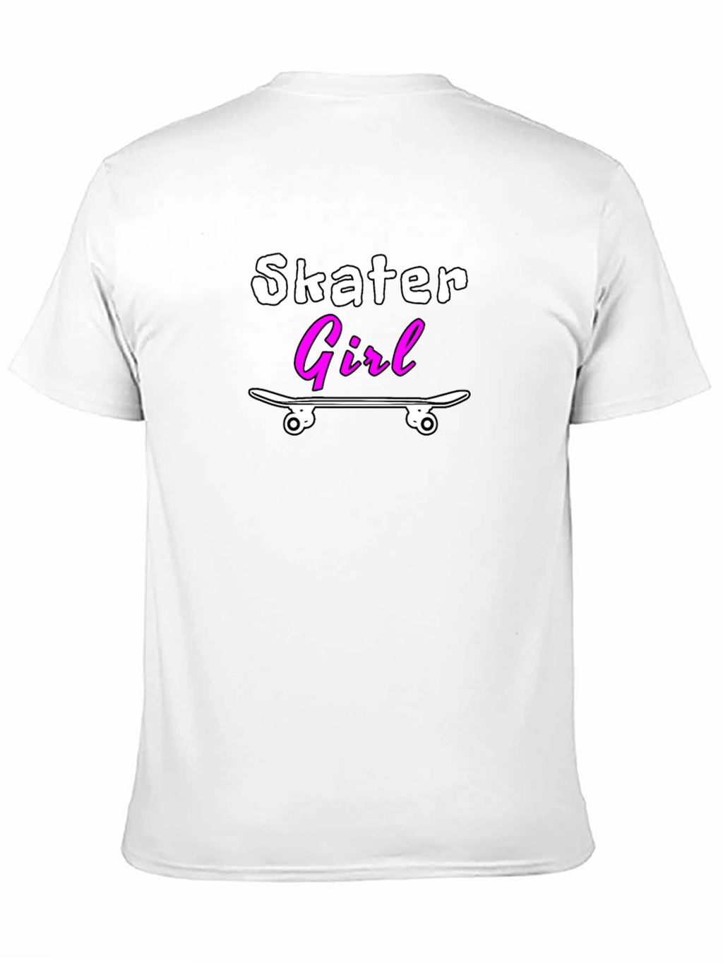 Skater Girl T-Shirt - Black Graphic Tee