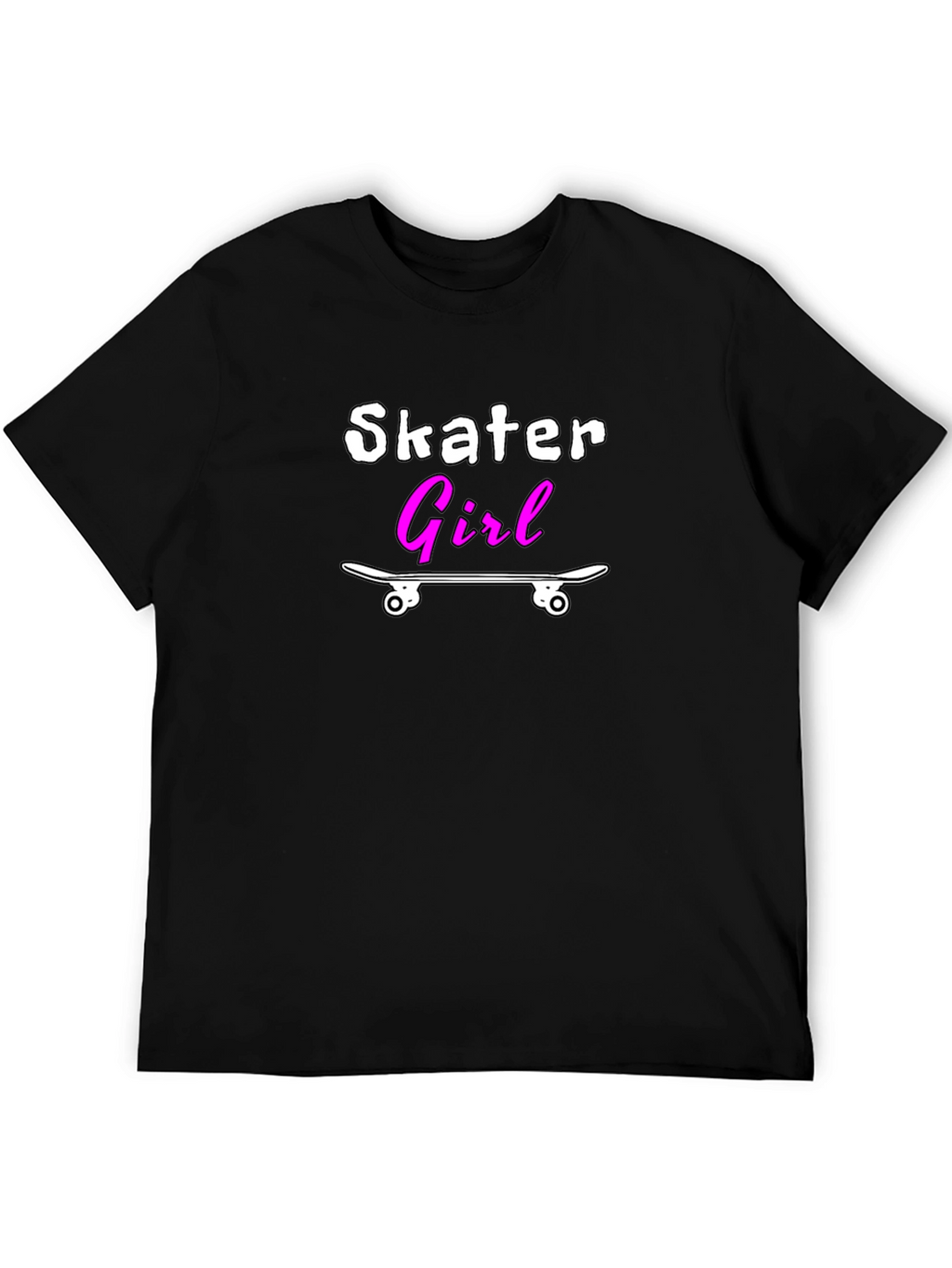 Skater Girl T-Shirt - Black Graphic Tee