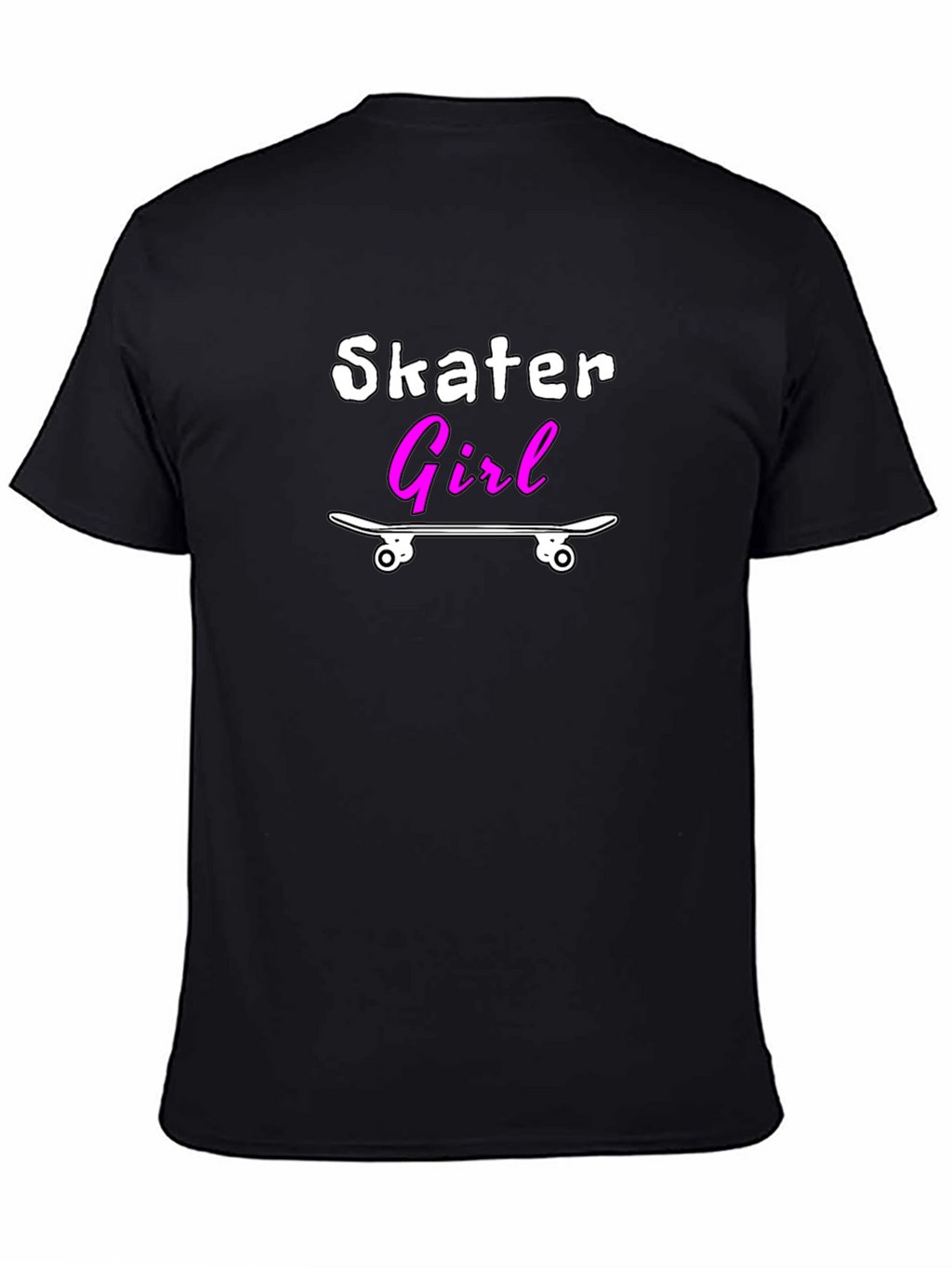 Skater Girl T-Shirt - Black Graphic Tee