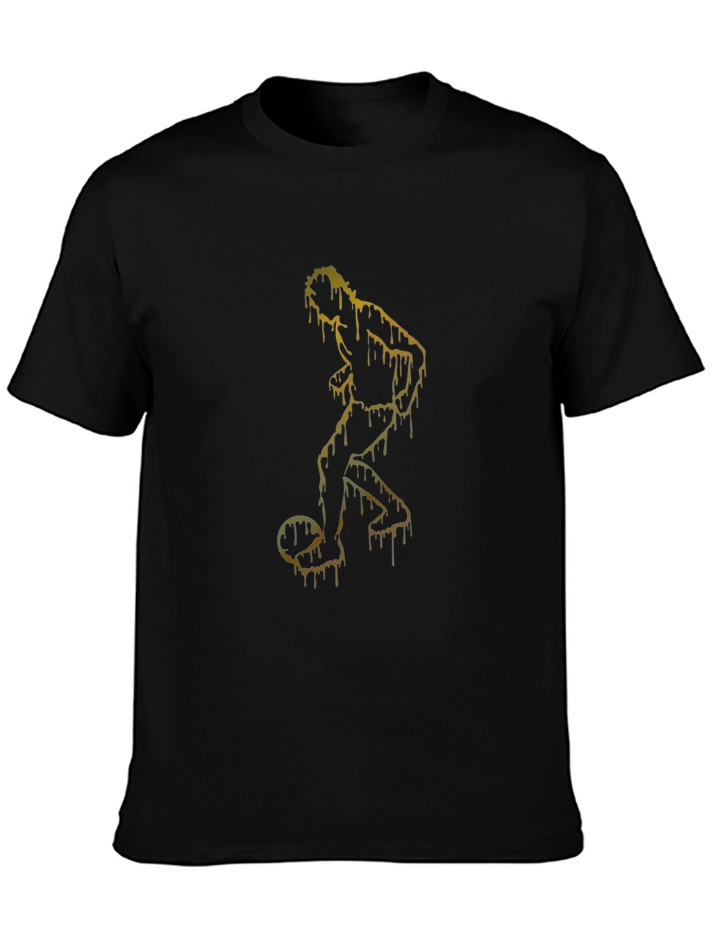 Dripping Soccer Player Graphic T-Shirt