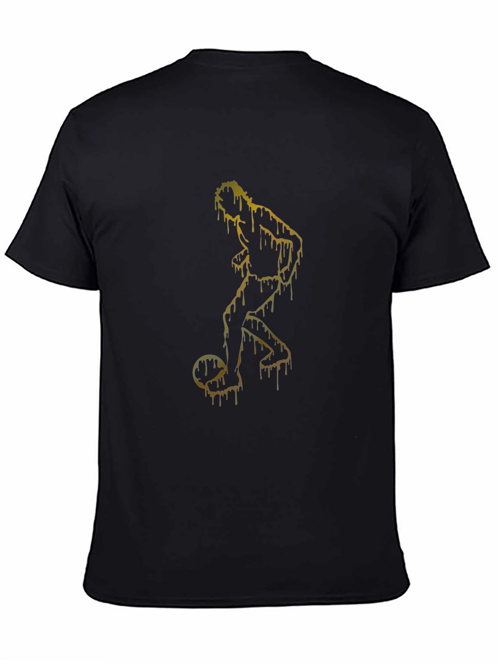 Dripping Soccer Player Graphic T-Shirt