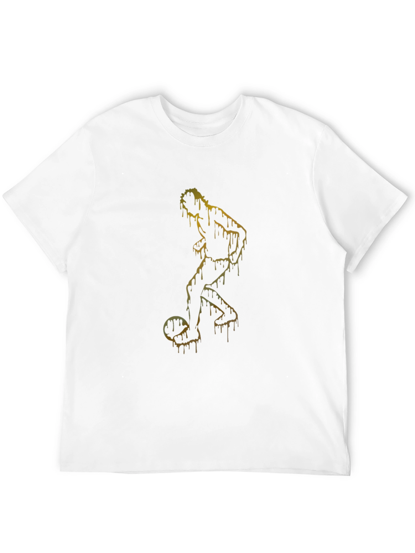 Dripping Soccer Player Graphic T-Shirt