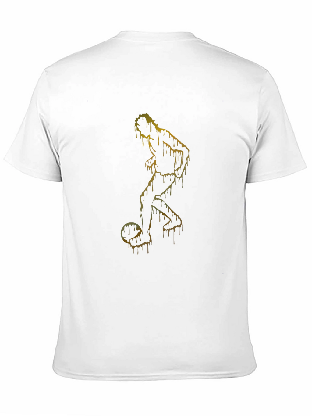 Dripping Soccer Player Graphic T-Shirt