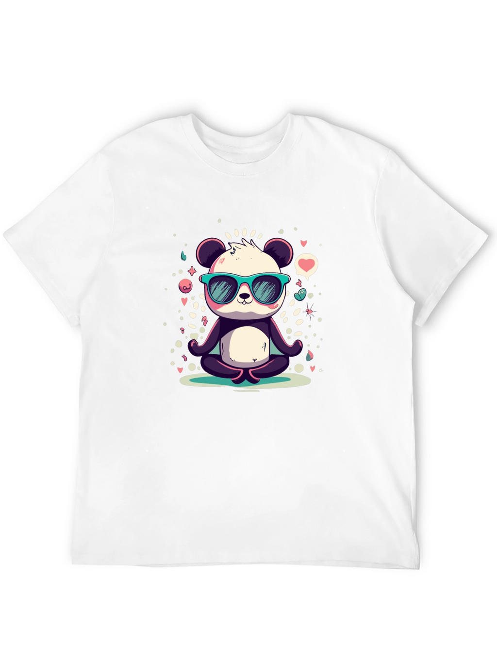 Cool Panda Meditating T-Shirt