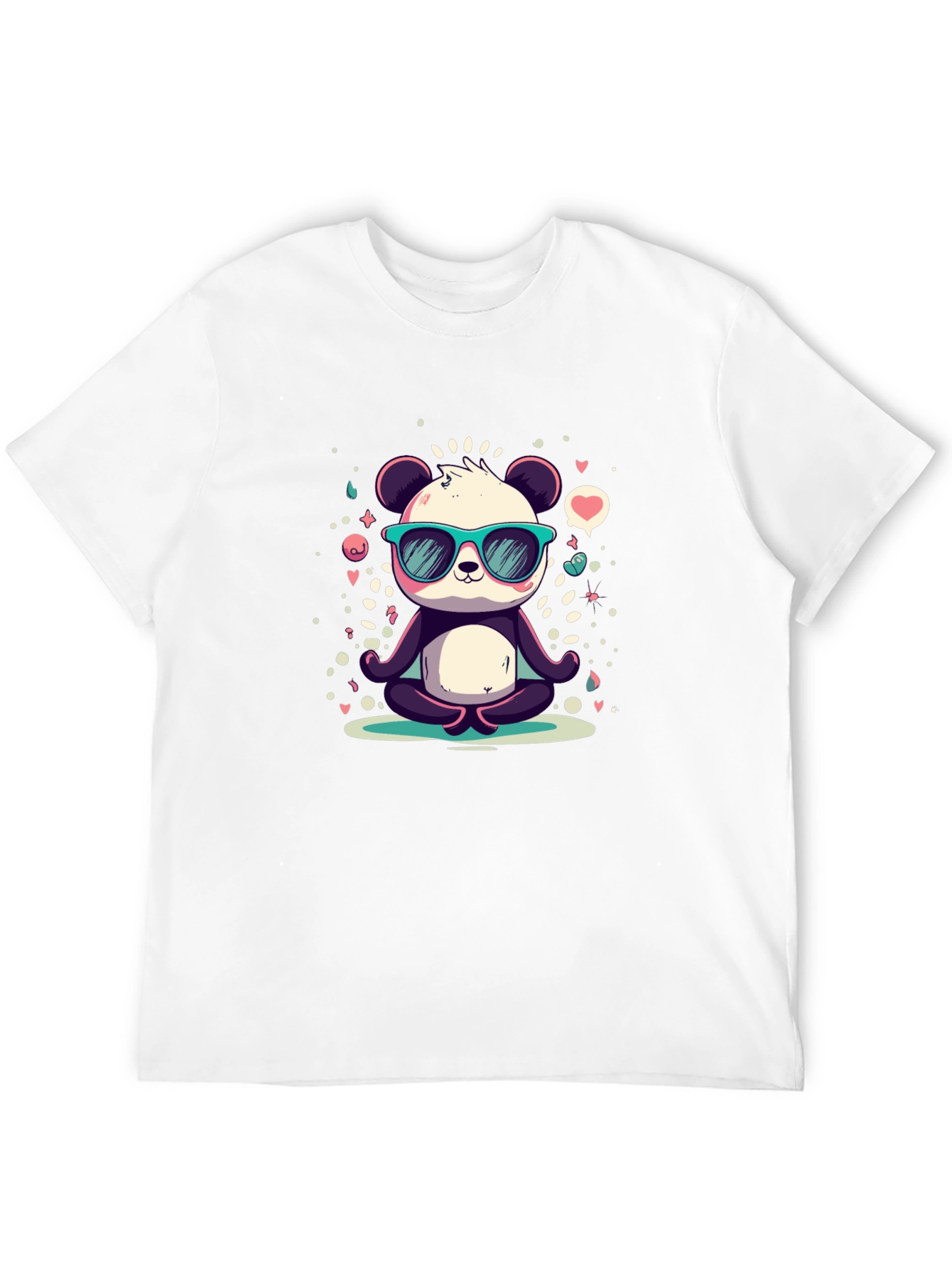 Cool Panda Meditating T-Shirt