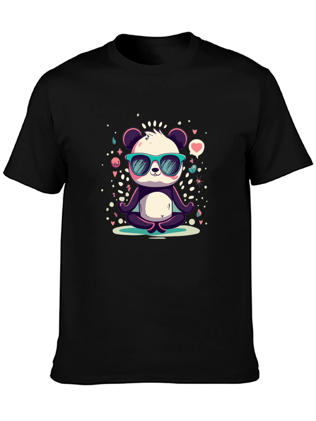 Cool Panda Meditating T-Shirt