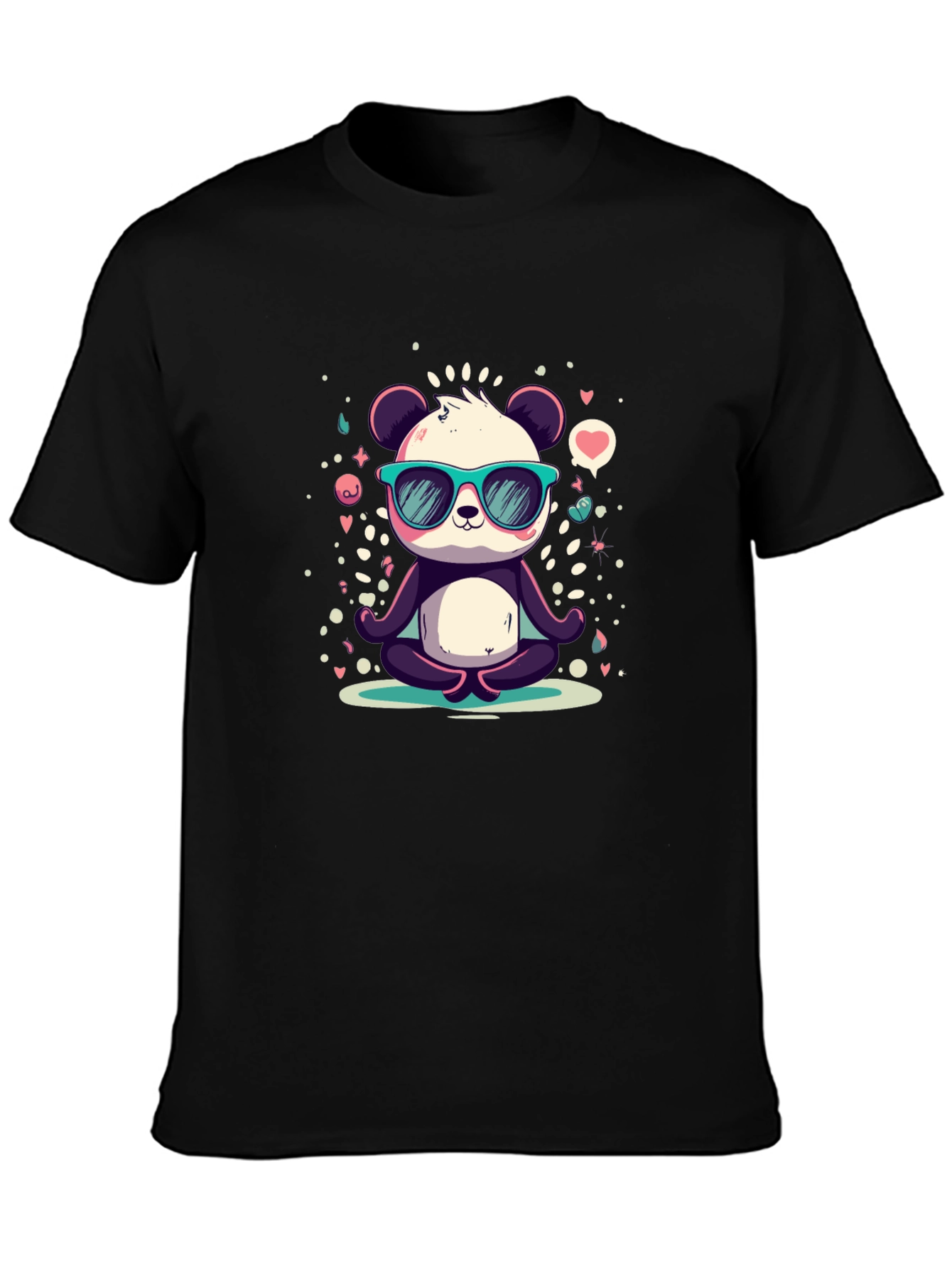 Cool Panda Meditating T-Shirt