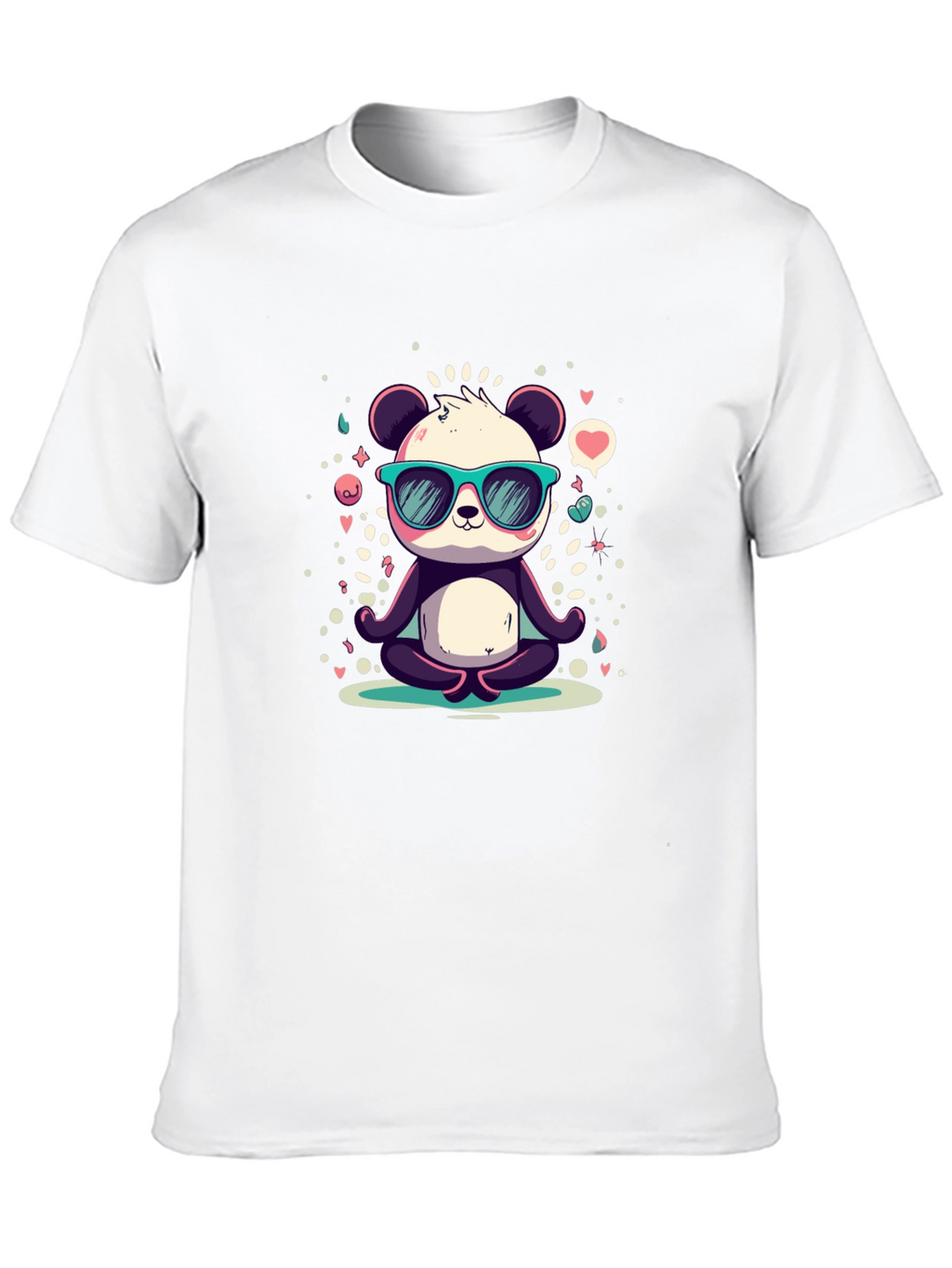 Cool Panda Meditating T-Shirt