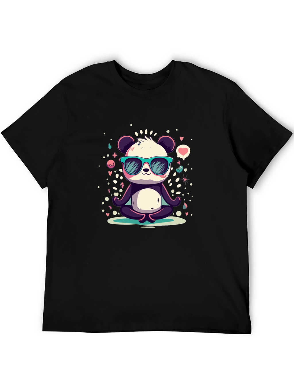 Cool Panda Meditating T-Shirt
