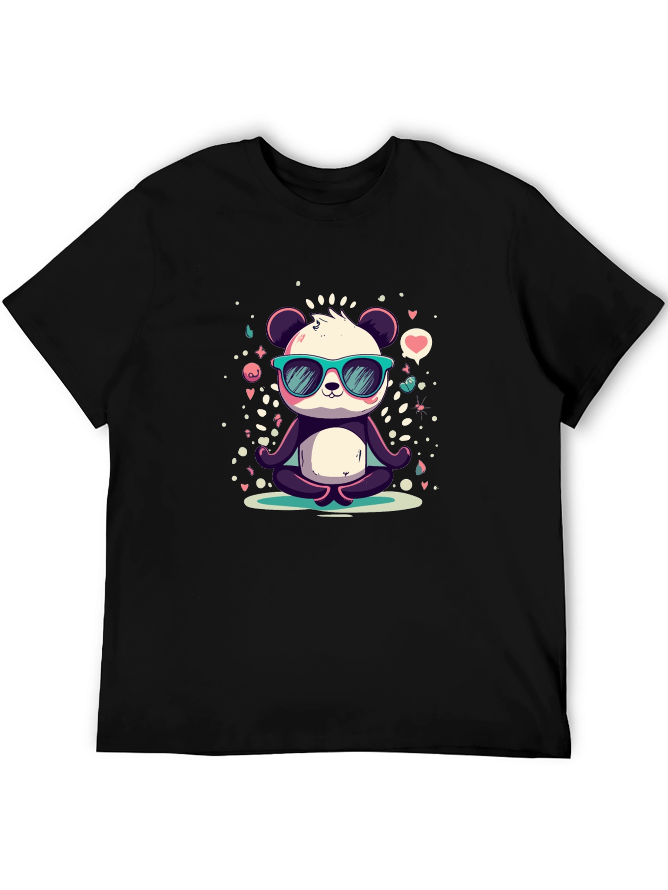 Cool Panda Meditating T-Shirt