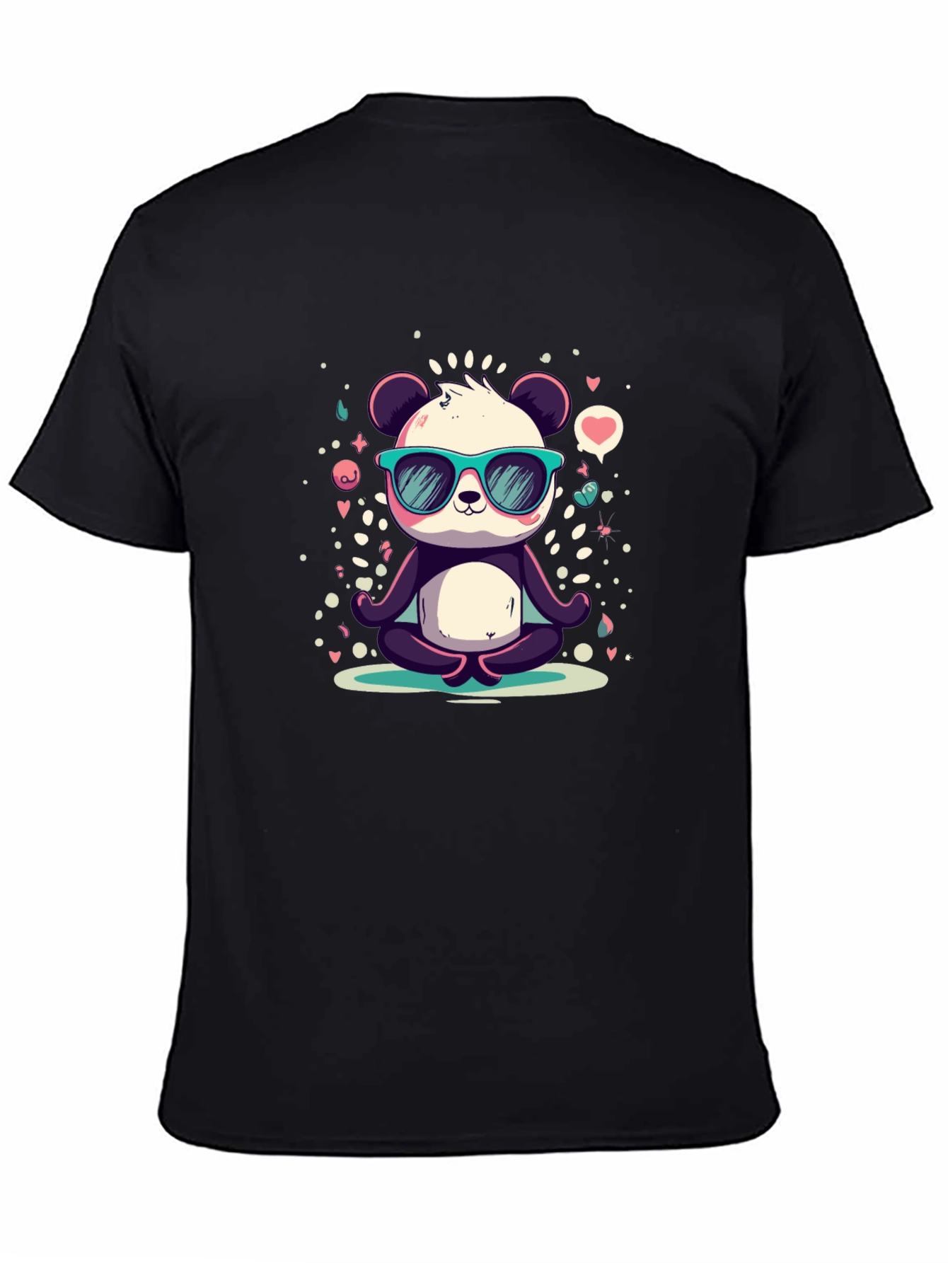 Cool Panda Meditating T-Shirt