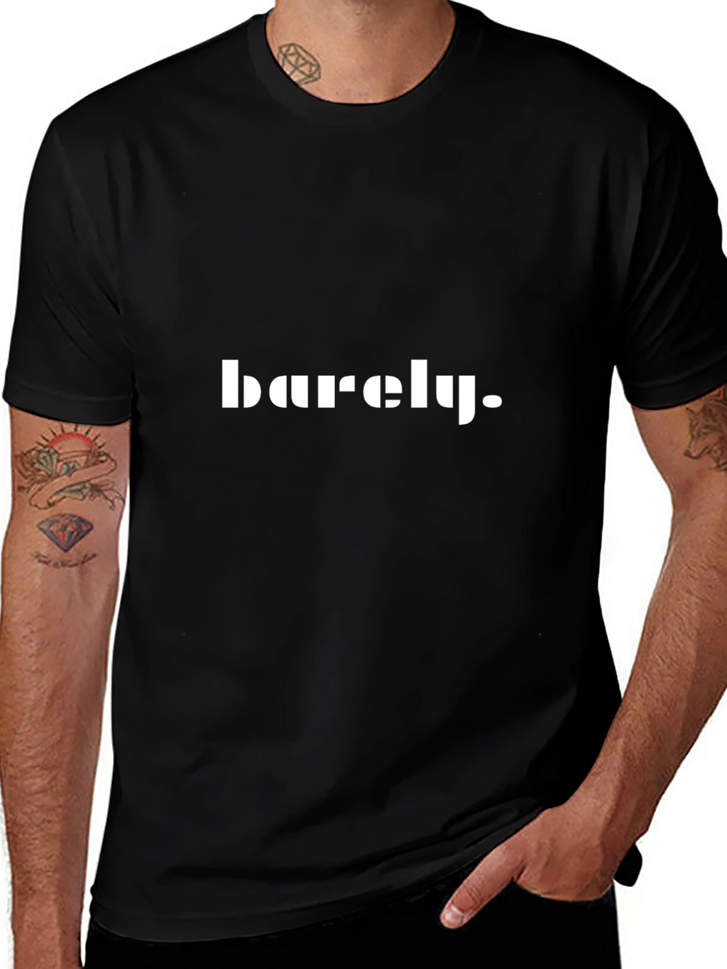 Barely Graphic Tee - Casual Comfort