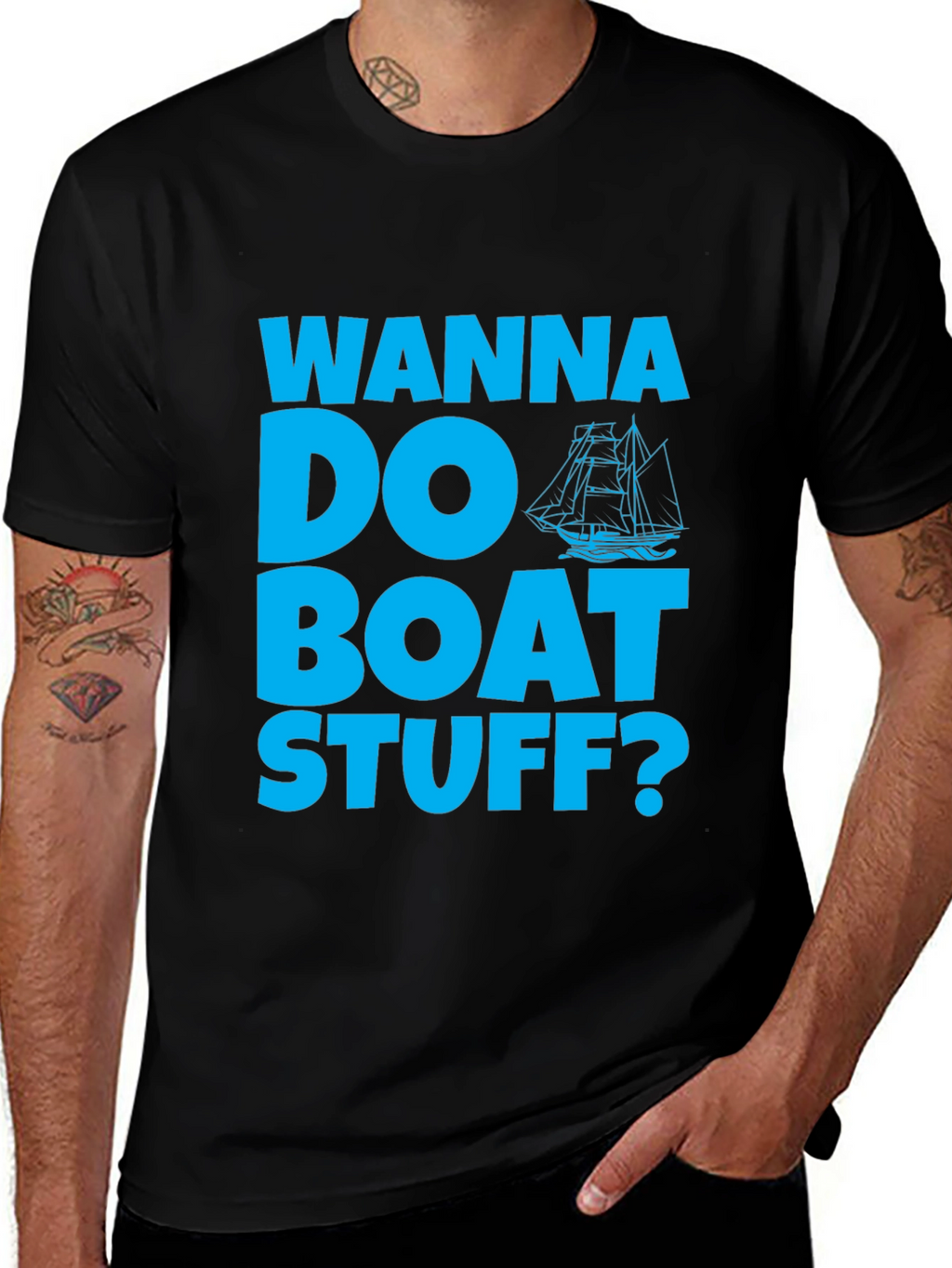 Wanna Do Boat Stuff? Graphic Tee