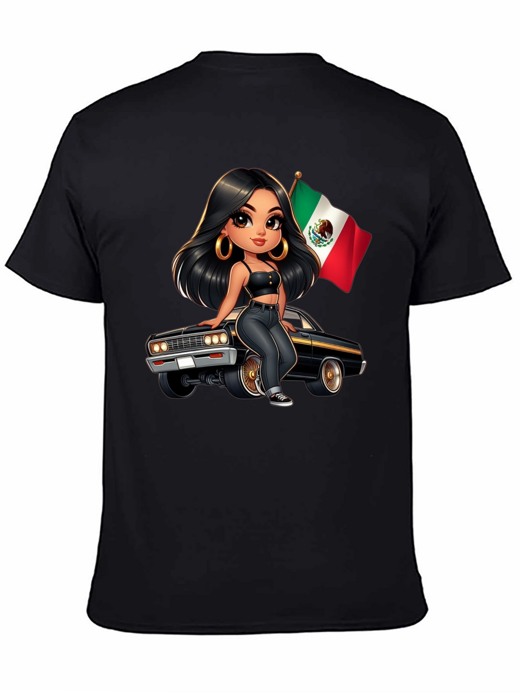 Latina Car Lowrider T-Shirt
