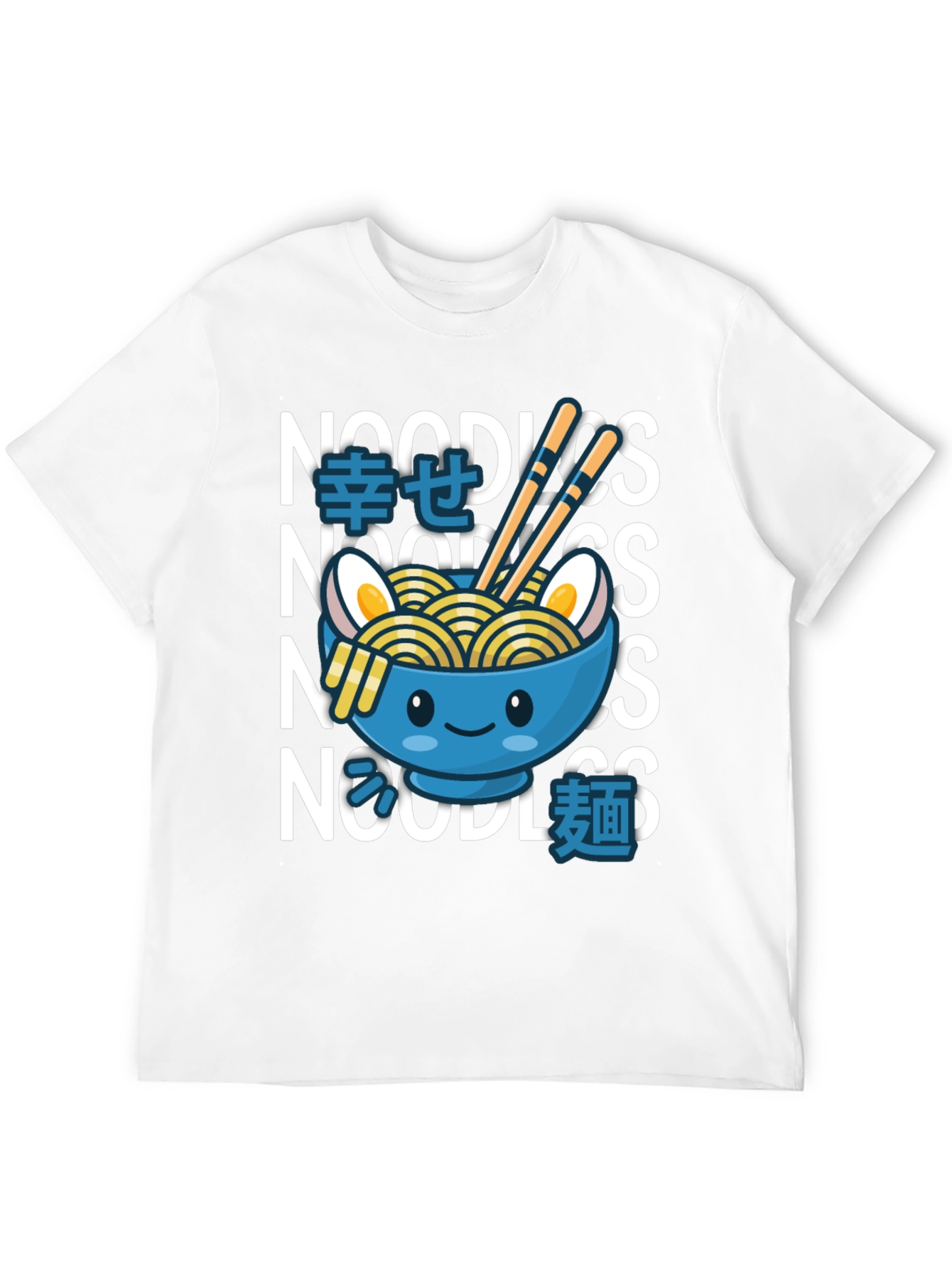 Kawaii Ramen Bowl T-Shirt - Noodle Lover Tee