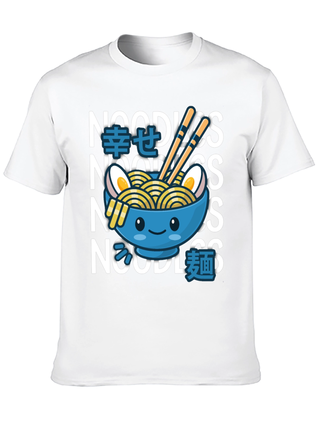 Kawaii Ramen Bowl T-Shirt - Noodle Lover Tee