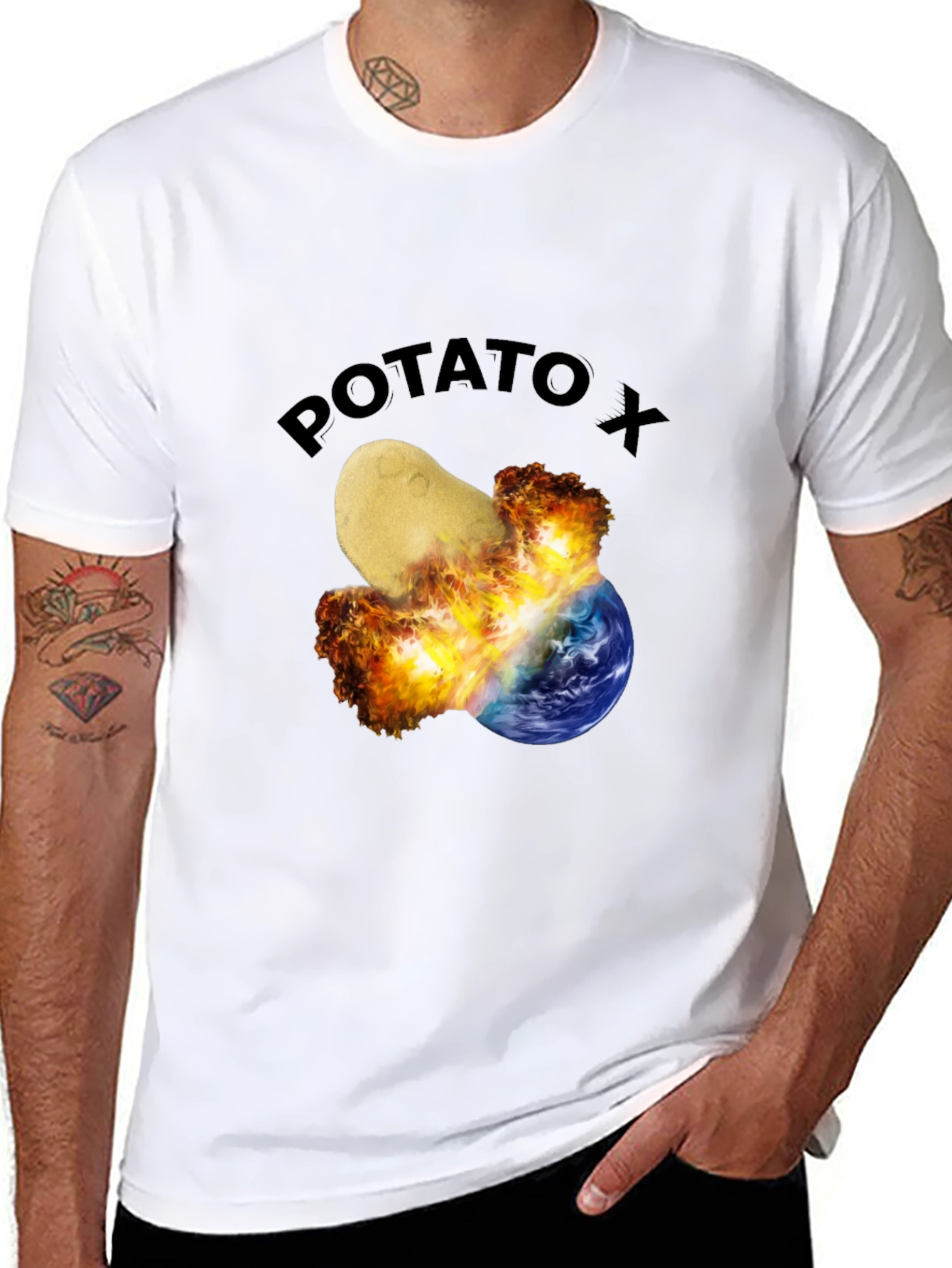 Potato X Graphic T-Shirt - Earth Impact