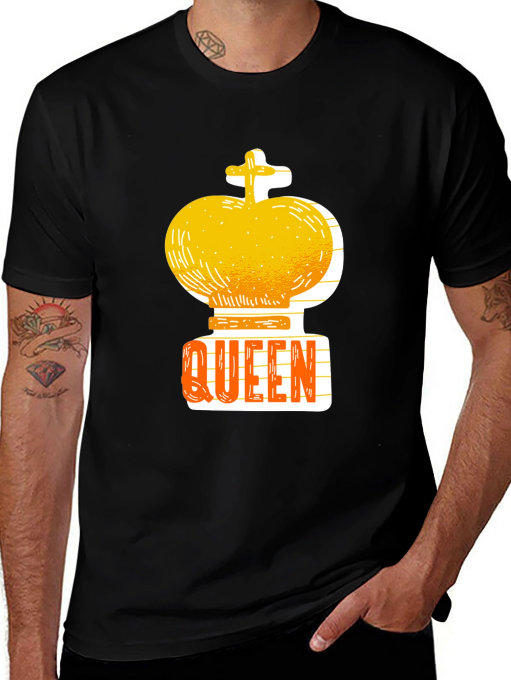 Queen Chess Piece Graphic Tee