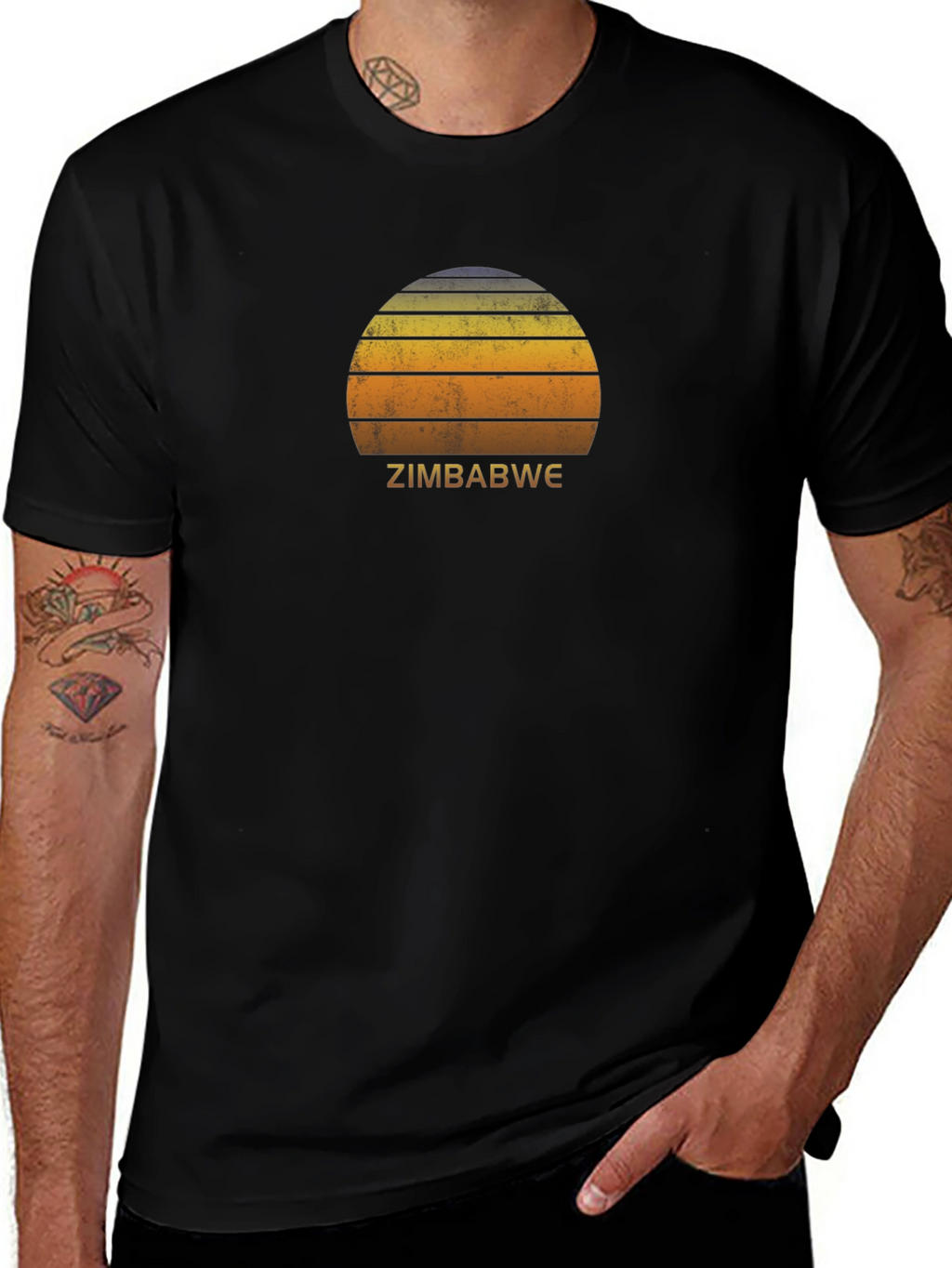 Zimbabwe Sunset Graphic T-Shirt