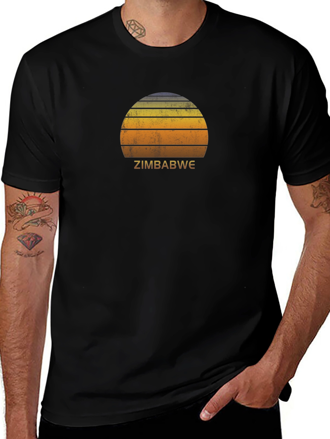 Zimbabwe Sunset Graphic T-Shirt