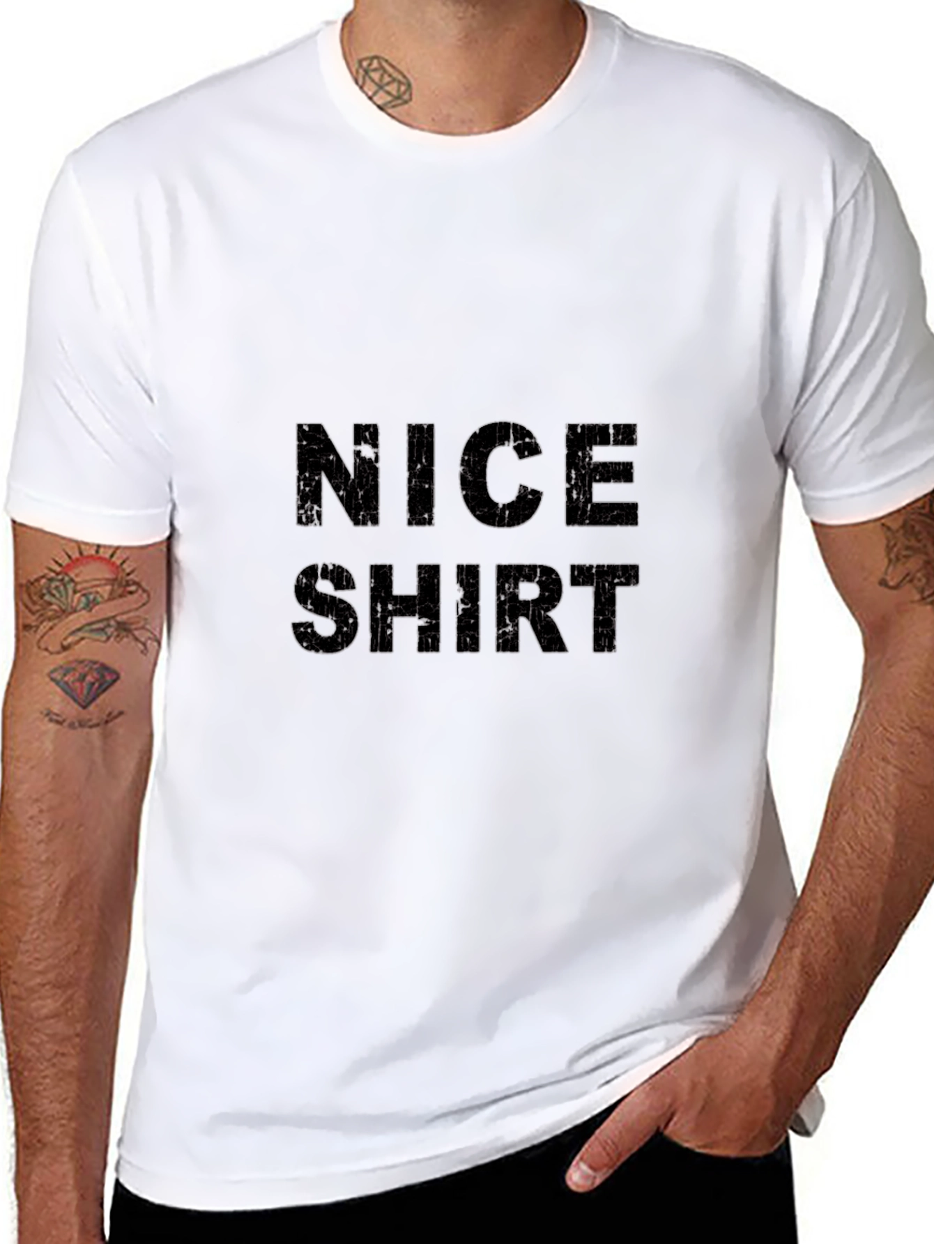 Nice Shirt Black Graphic Tee