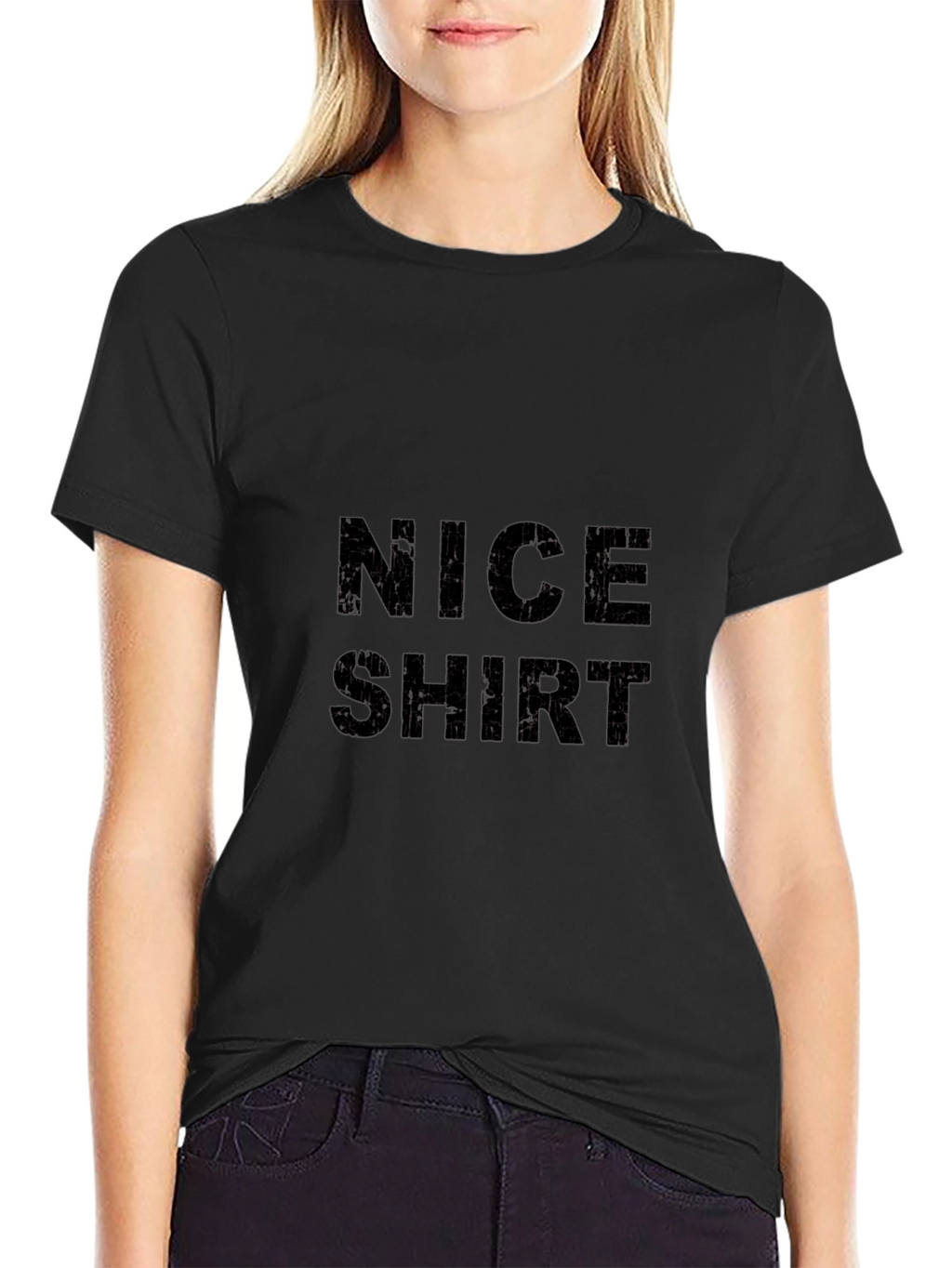Nice Shirt Black Graphic Tee