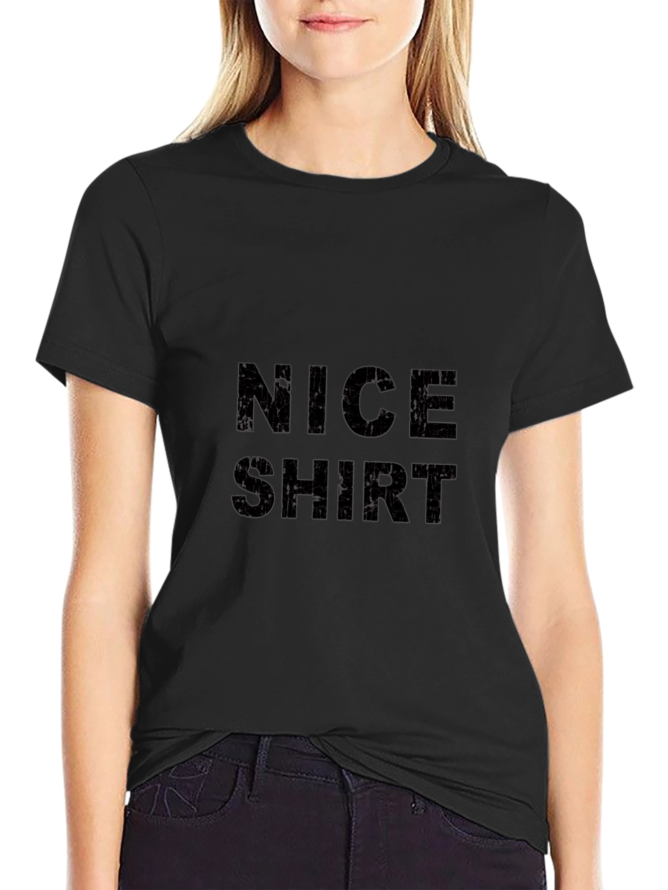 Nice Shirt Black Graphic Tee